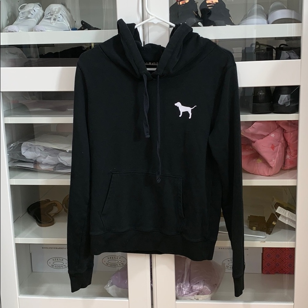 A PINK black hoodie
